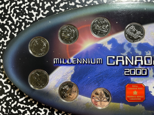 2000 Canada New Millenium 13x Coin Proof Set Lot#B2668 With Case