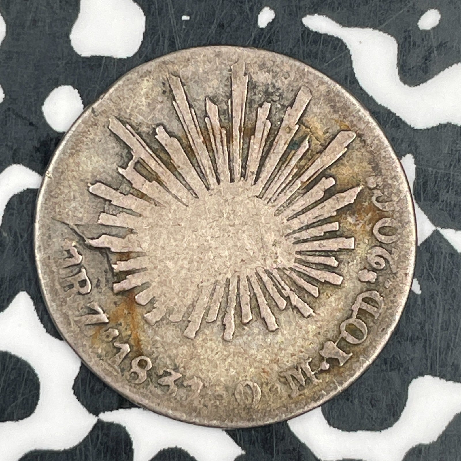 1831-Zs OM Mexico 1 Real Lot#F7474 Silver!