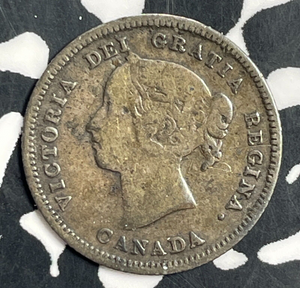 1886 Canada 5 Cents Lot#T0773 Silver!