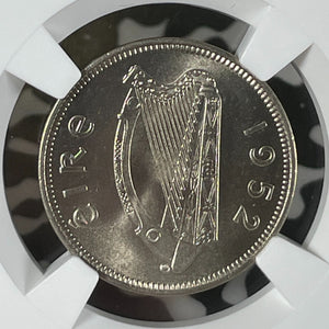 1952 Ireland 6 Pence Sixpence NGC MS65+ Lot#G172 Gem BU!