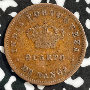 1884 Portuguese India 1/4 Tanga Lot#E3103