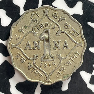 1915 India 1 Anna Lot#T7762 Key Date!