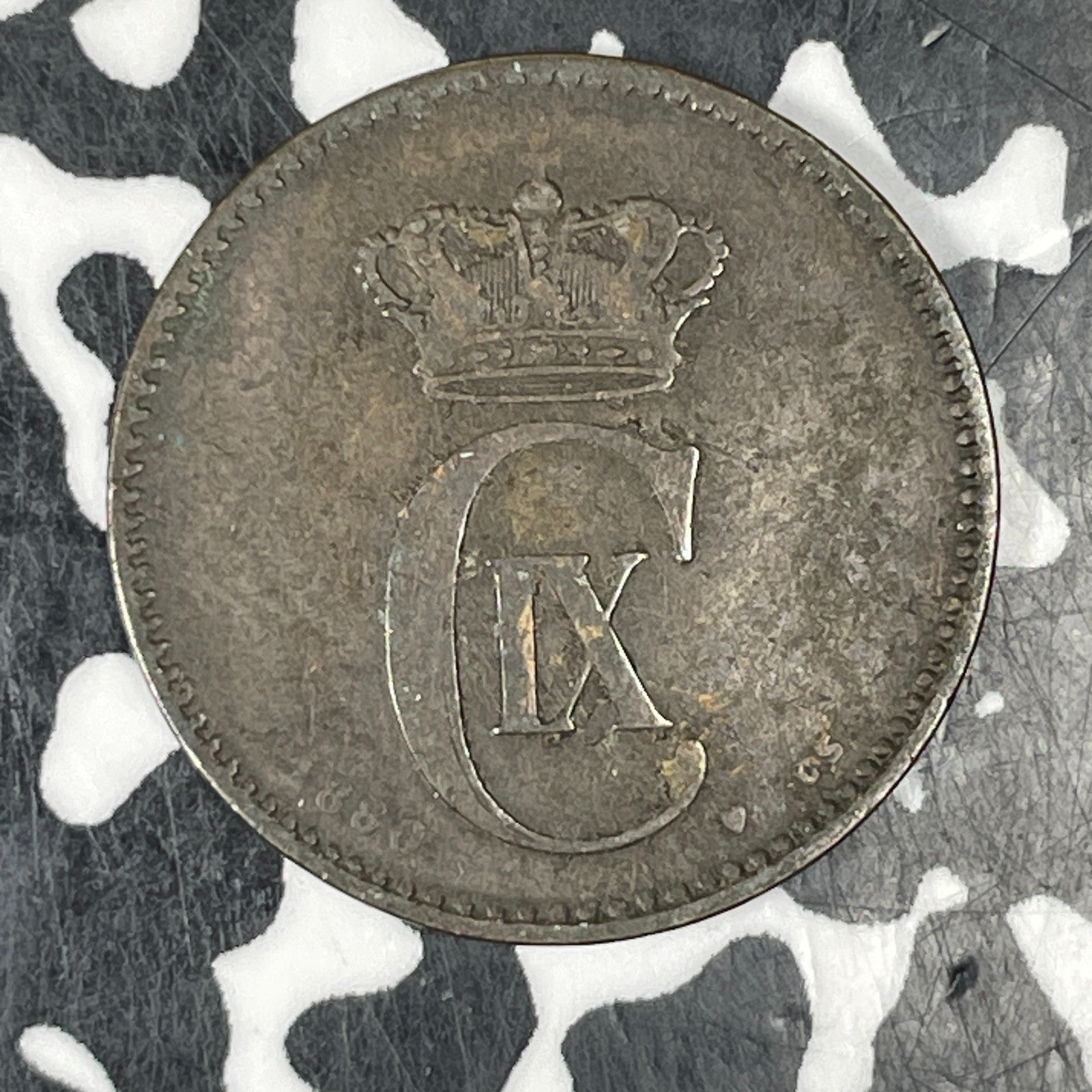 1880 Denmark 2 Ore Lot#C7143