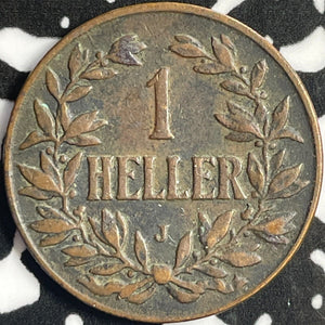 1907-J German East Africa 1 Heller Lot#D9129