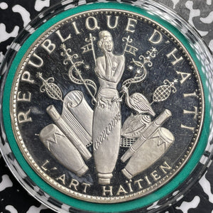 1967 Haiti Haitian Art 25 Gourdes Lot#MK395 Silver! Proof! KM#67.1