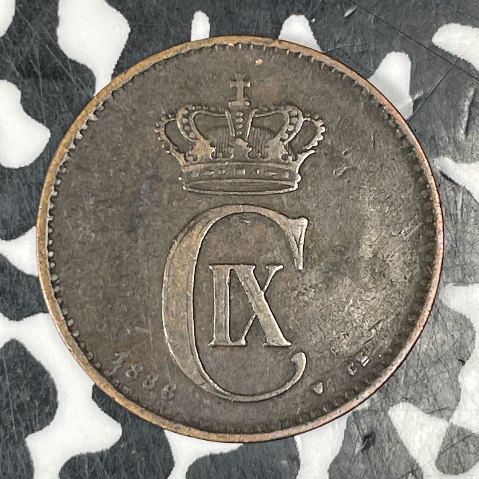 1886 Denmark 2 Ore Lot#C7144