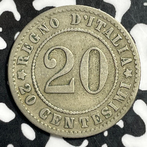 1894 Italy 20 Centesimi Lot#E4143