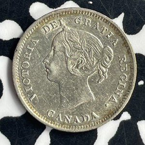 1886 Canada 5 Cents Lot#JM9631 Silver! Nice!