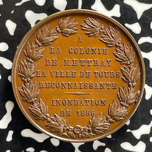 1856 France Napoleon III Mattray Penal Colony Visit Medal Lot#JM0237 36mm