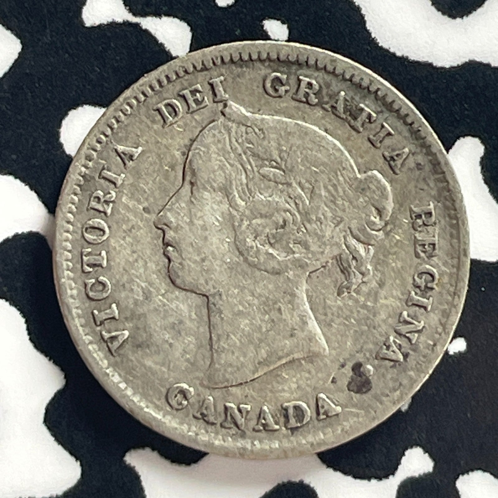 1885 Canada 5 Cents Lot#T7808 Silver! Better Date