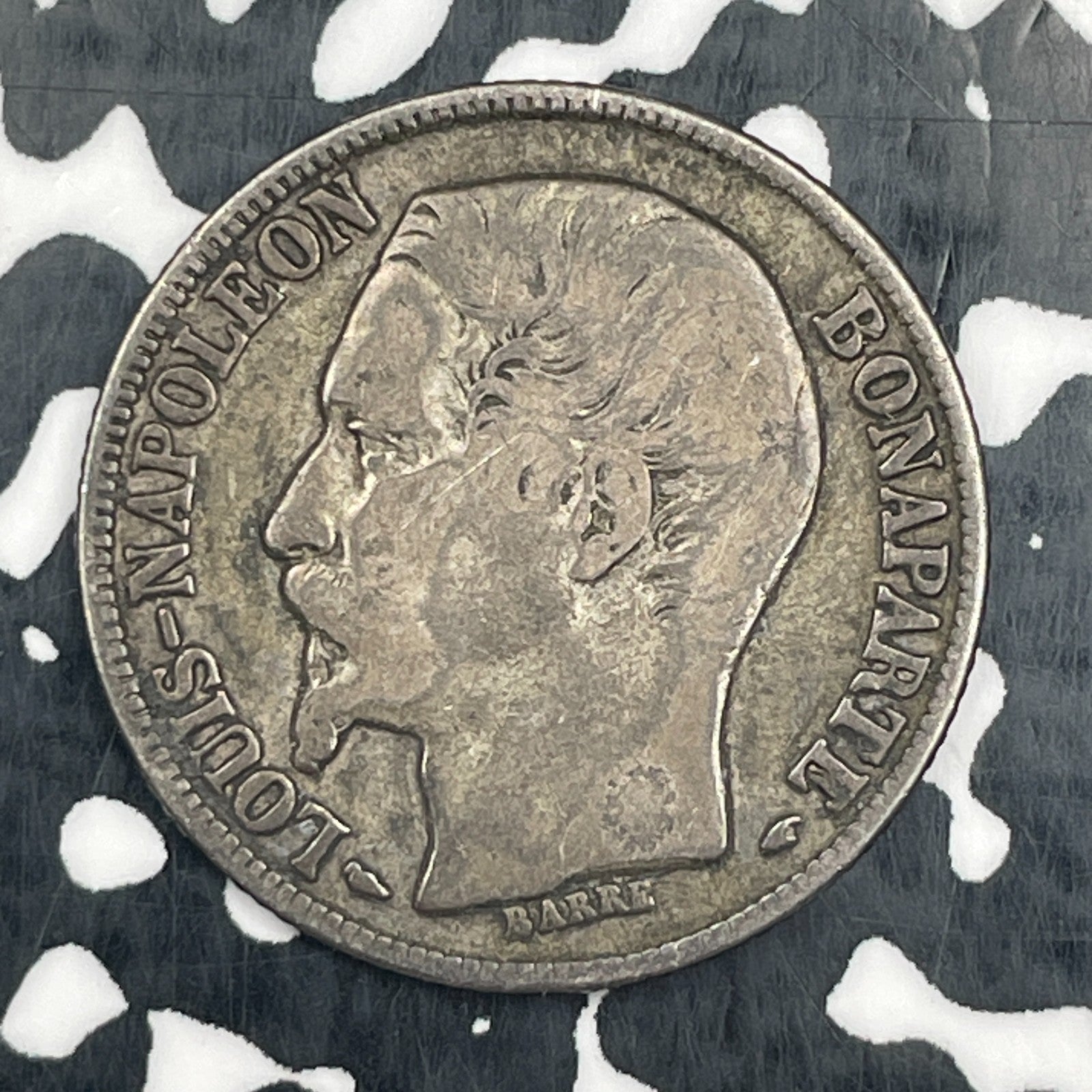 1852-A France 1 Franc Lot#N3185 Silver!