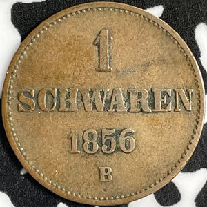 1856-B Germany Oldenburg 1 Schwaren Lot#D9223