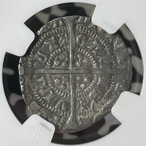 (1422-30) G.B. Calais Henry VI 2 Pence Twopence NGC AU50 Lot#G264 Silver! S-1840