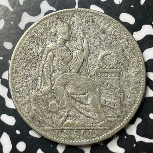 1930 Peru 1 Sol Lot#E7101 Large Silver Coin!