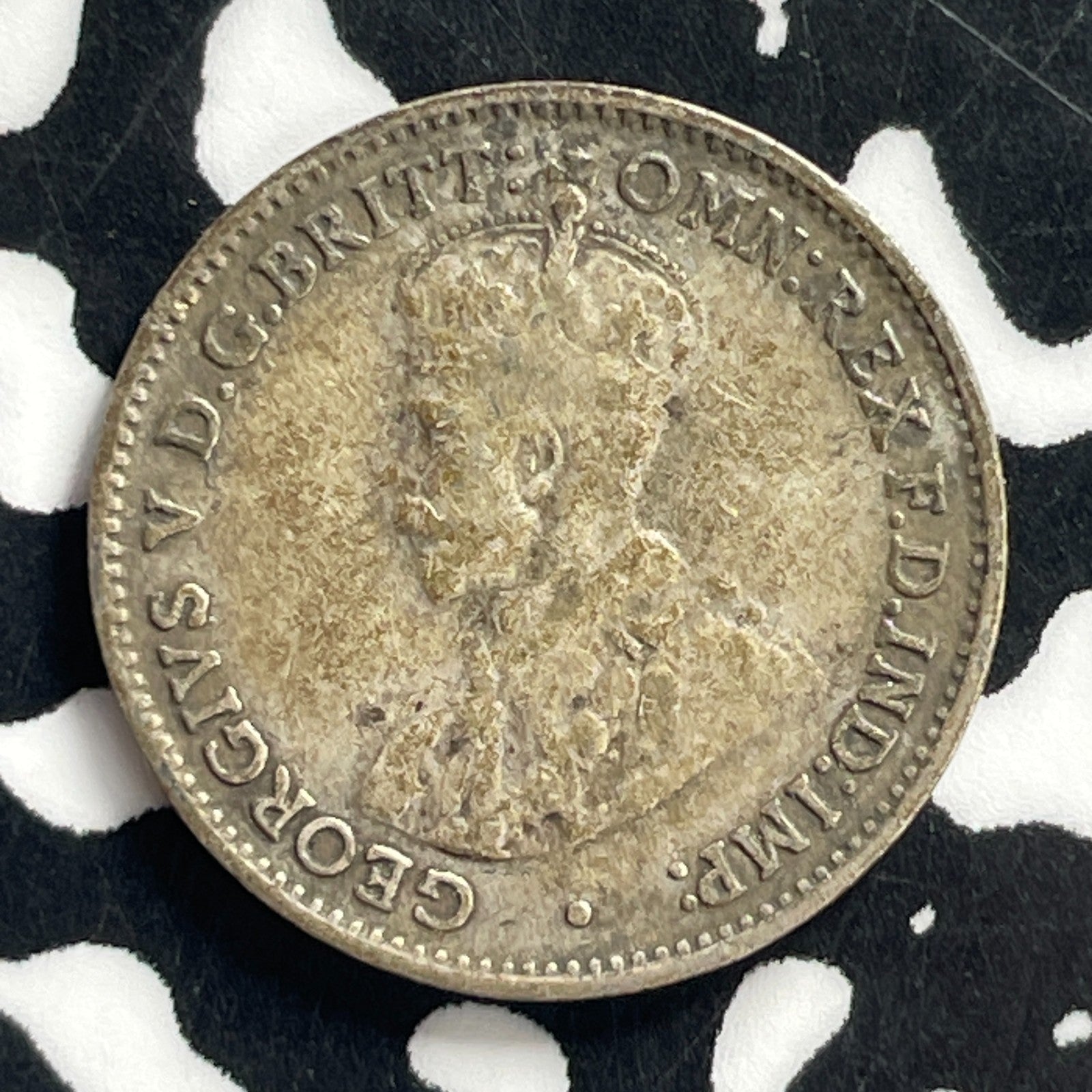 1936 Australia 3 Pence Threepence Lot#C0789 Silver!