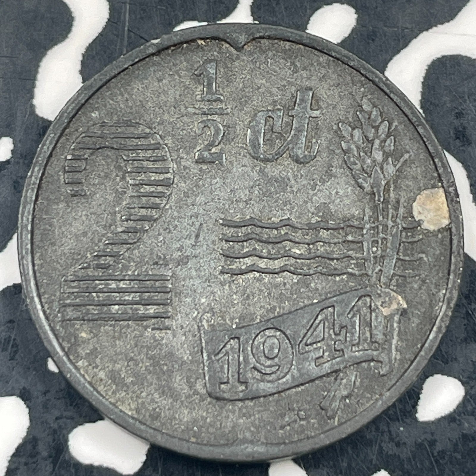 1941 Netherlands 2 1/2 Cent Lot# N3773
