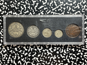 1998 Canada Canadian Mint 90th Anniversary 5x Coin Mint Set Lot#B2665 Silver!