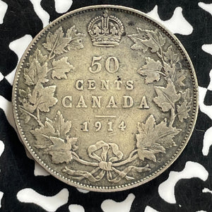 1914 Canada 50 Cents Lot#JM0228 Silver! Better Date