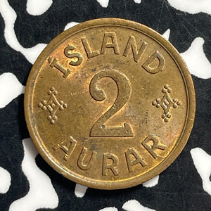 1942 Iceland 2 Aurar Lot#C0447 High Grade! Beautiful!