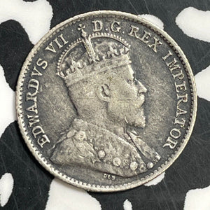 1910 Canada 5 Cents Lot#T0579 Silver!