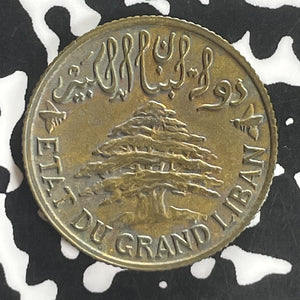 1925 Lebanon 5 Piastres Lot#T8049 Nice!