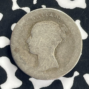 1838 Great Britain 4 Pence Fourpence Lot#T8753 Silver!