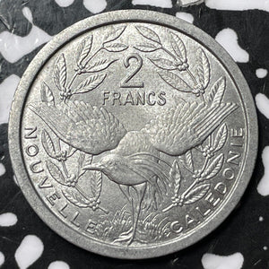 1949 New Caledonia 2 Francs Lot#D8413 High Grade! Beautiful!