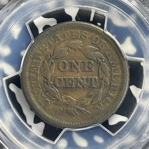 1844/81 U.S. Braided Hair Large Cent PCGS F15 Lot#G647 Overdate Variety