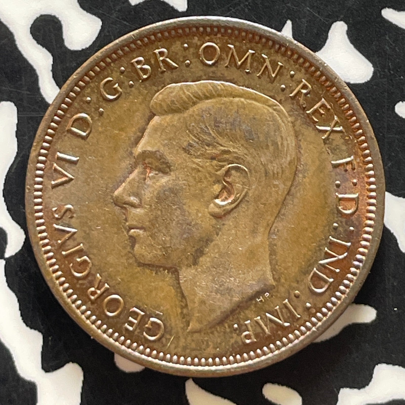 1942 Great Britain 1/2 Penny Half Penny Lot#T5104 Nice!