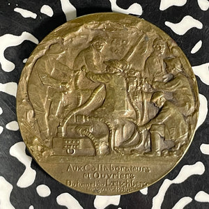 1911 Switzerland Completion Of Loetschberg Tunnel Medal Lot#JM9238 36mm