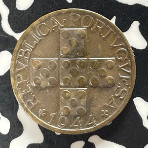 1944 Portugal 20 Centavos Lot#T5723 Nice!
