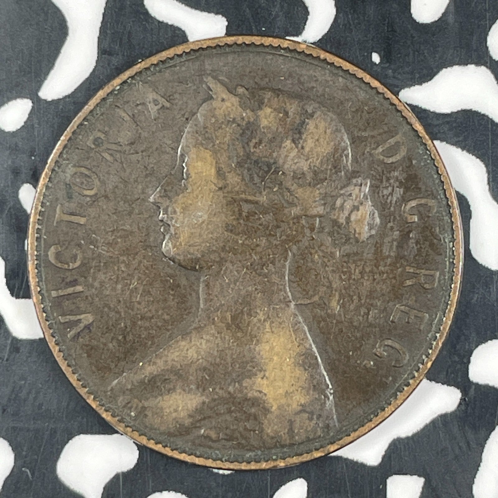 1880 Newfoundland Large Cent Lot#C9300 Round '0'