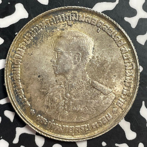 1963 Thailand 20 Baht Lot#T0119 Large Silver Coin!