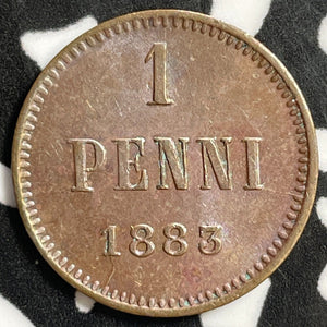 1883 Finland 1 Penni Lot#E2793 High Grade! Beautiful!