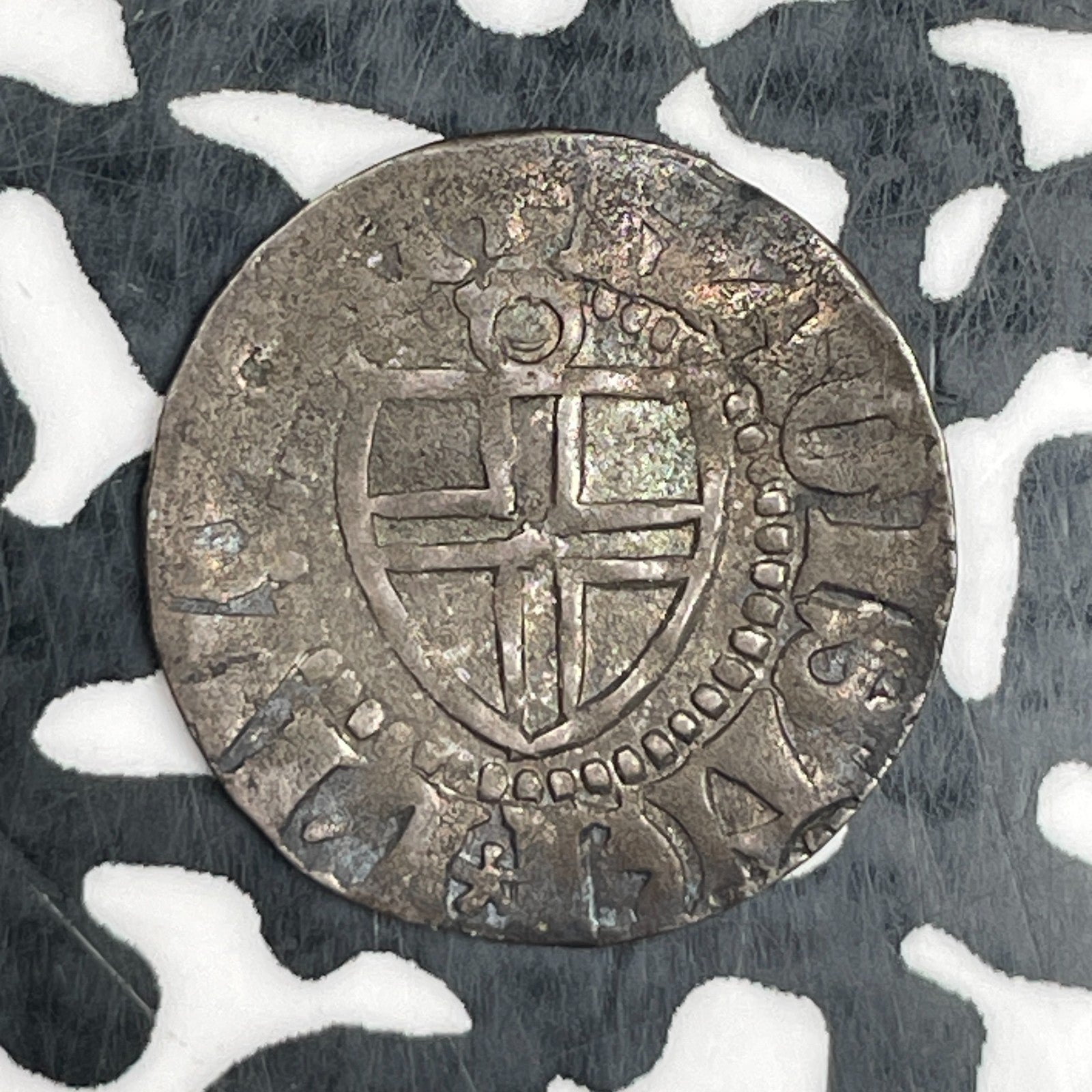 (1398-1424) Livonia Livonian Order Anonymous AR Artig Lot#N1670 Silver!