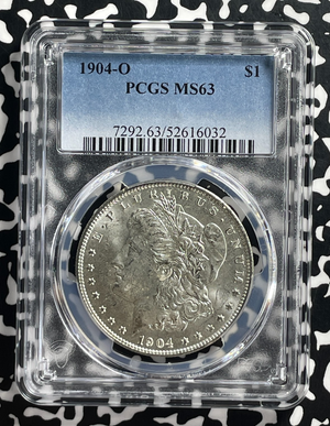 1904-O U.S. $1 Morgan Dollar PCGS MS63 Lot#G394 Silver! Choice UNC!