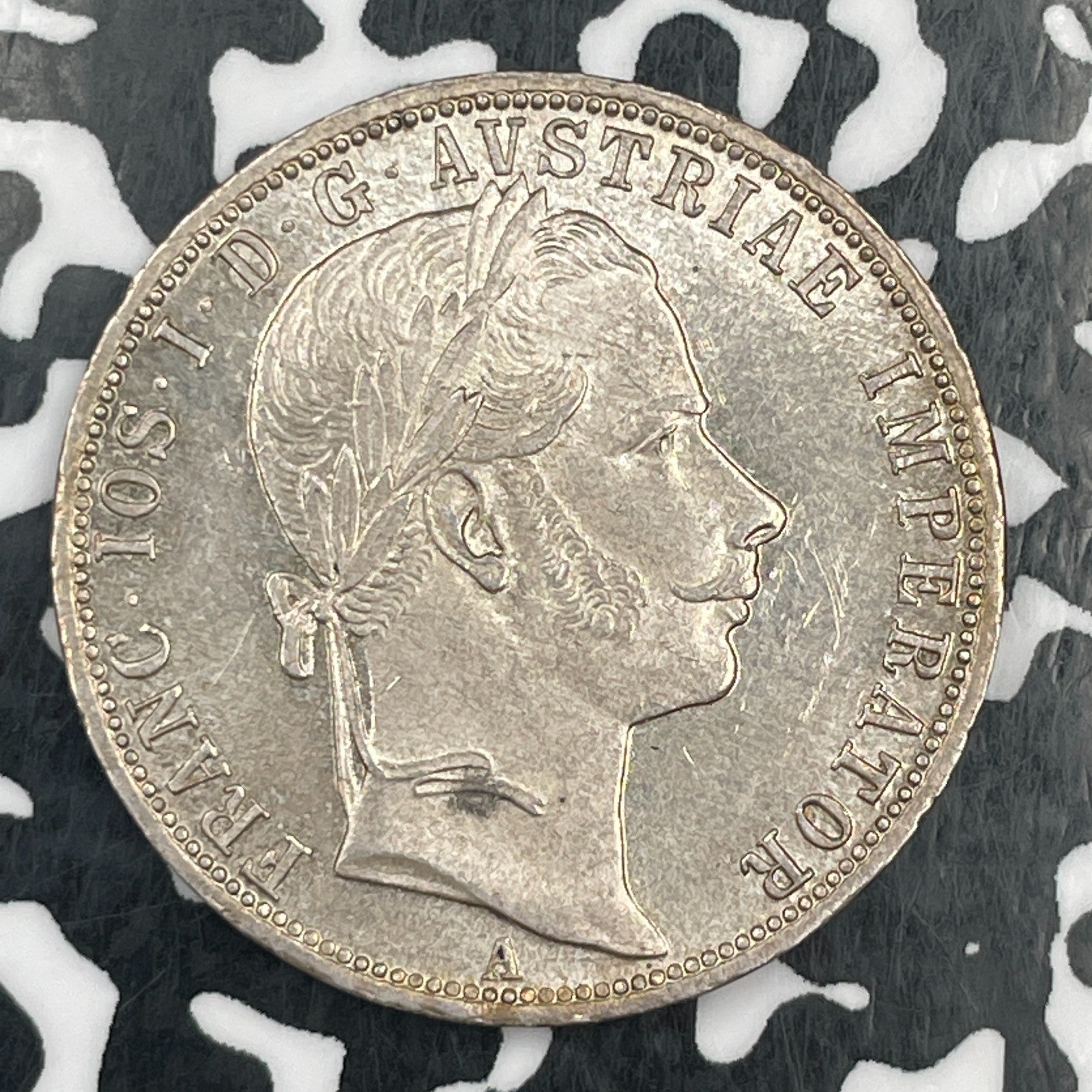 1861-A Austria 1 Florin Lot#F9114 Silver! High Grade! Beautiful!