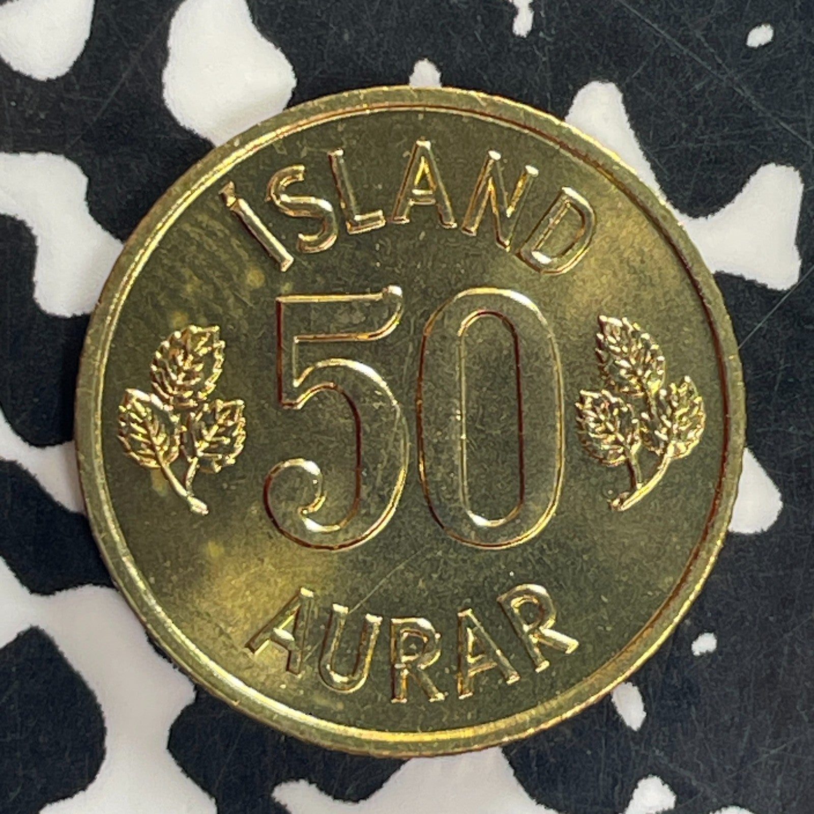 1974 Iceland 50 Aurar Lot#C4958 High Grade! Beautiful!