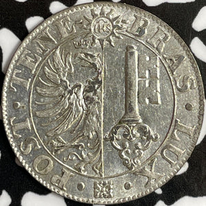 1839 Switzerland Geneva 25 Centimes Lot#D7015 Silver! Nice!