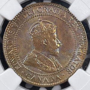 1909 Canada Large Cent NGC Surface Hairlines-UNC Details Lot#G7036