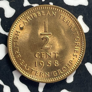 1958 Eastern Caribbean Territories 1/2 Cent Lot#T9181 High Grade! Beautiful!