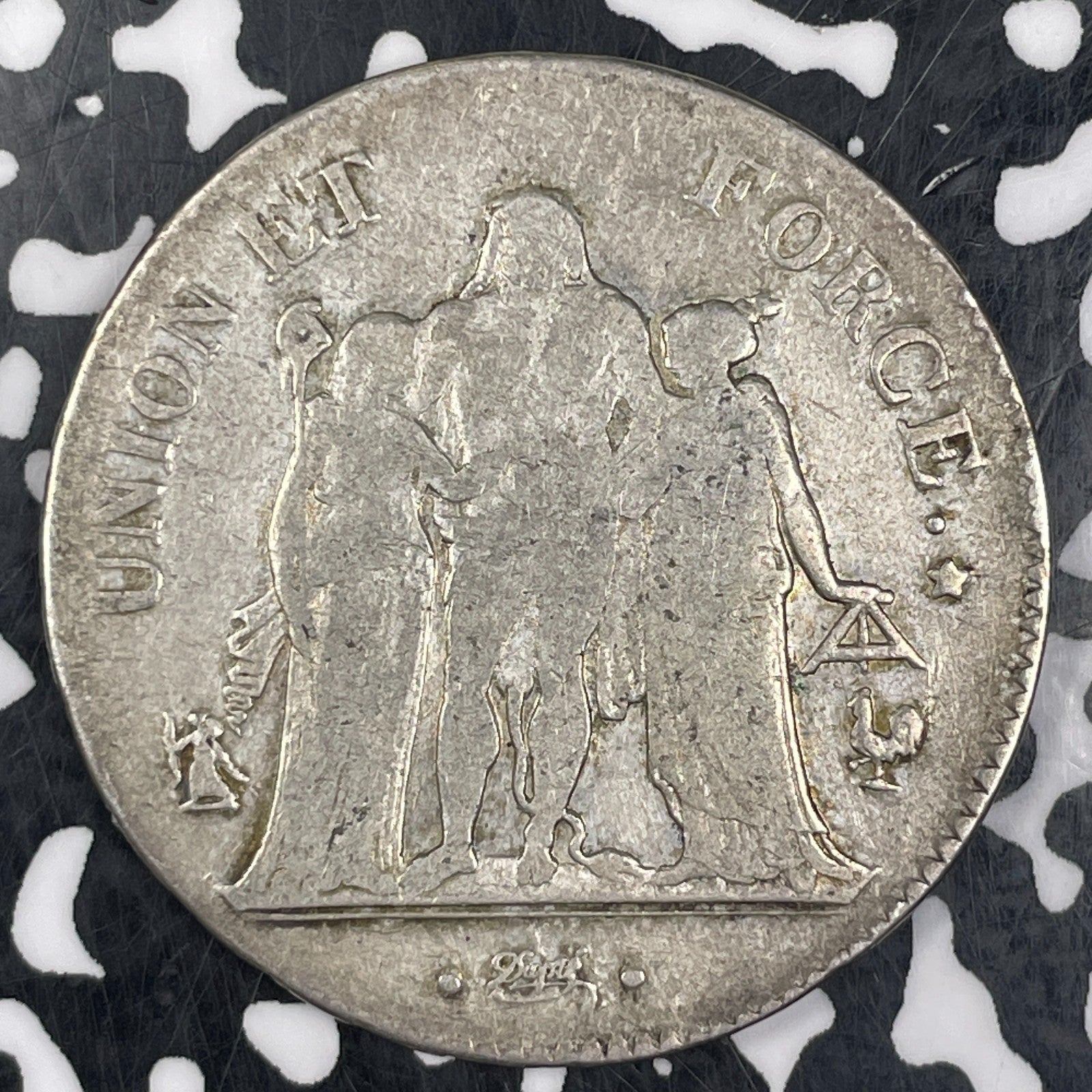 LAN 10-A (1801-1802) France 5 Francs Lot#JM0685 Large Silver!