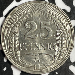 1909-A Germany 25 Pfennig Lot#D8053 Nice!