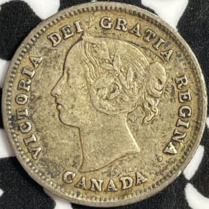 1891 Canada 5 Cents Lot#D9617 Silver! Nice!