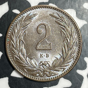 1894-KB Hungary 2 Filler Lot#T2902 High Grade! Beautiful!