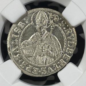 1681 Austria Salzburg 3 Kreuzer NGC MS65 Lot#G9987 Silver! Gem BU!