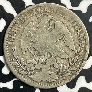 1833-Zs OM Mexico 2 Reales Lot#T1052 Silver!