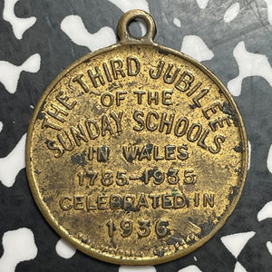 1936 Great Britain Wales Thomas Charles/Sunday School Medal Lot#T2450