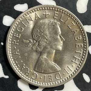 1959 Great Britain 6 Pence Sixpence Lot#E7415 High Grade! Beautiful!