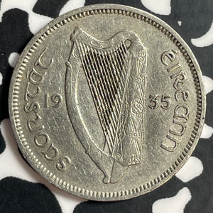 1935 Ireland 6 Pence Sixpence Lot#E7280